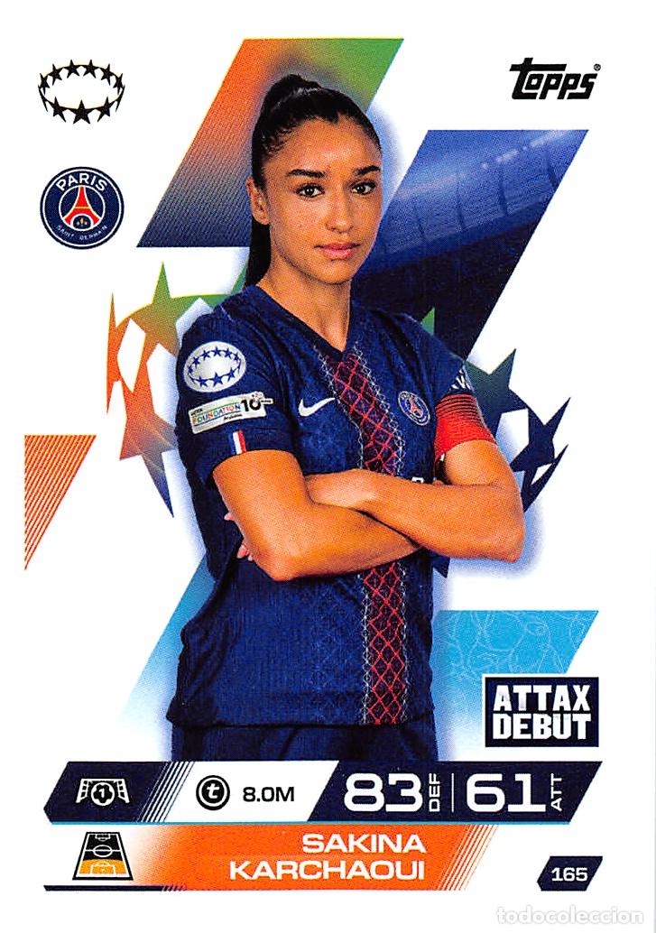 Cromos de F&uacute;tbol: TOPPS MATCH ATTAX CHAMPIONS 25/26 2025/2026 #165 SAKINA KARCHAOUI (PARIS SAINT GERMAIN)