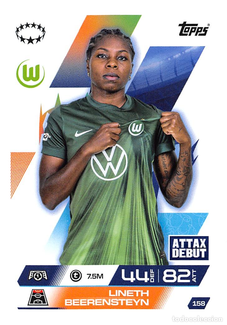 Cromos de F&uacute;tbol: TOPPS MATCH ATTAX CHAMPIONS 25/26 2025/2026 #158 LINETH BEERENSTEYN (VfL WOLFSBURG WOMEN)