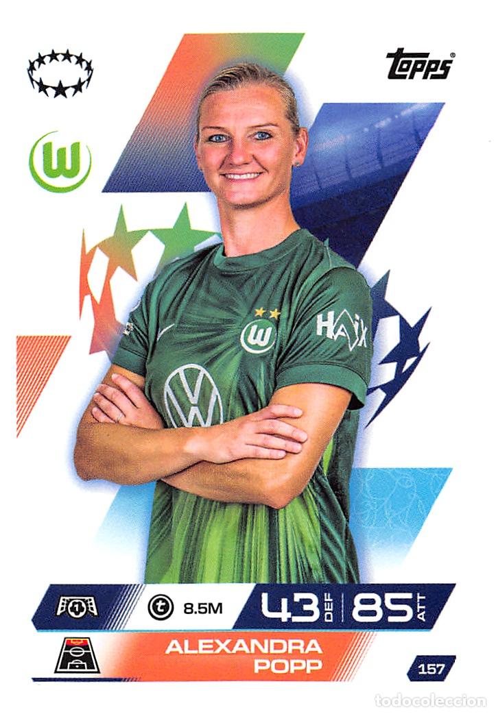 Cromos de F&uacute;tbol: TOPPS MATCH ATTAX CHAMPIONS 25/26 2025/2026 #157 ALEXANDRA POPP (VfL WOLFSBURG WOMEN)