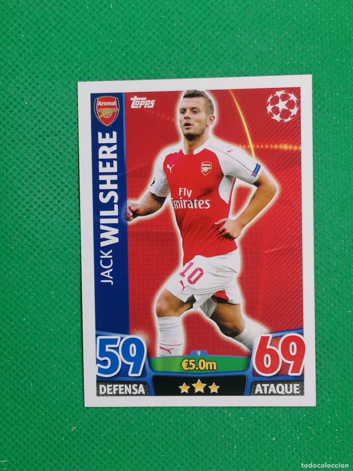 Cromos de F&uacute;tbol: JACK WILSHERE ARSENAL ⚽ TOPPS MATCH ATTAX CHAMPIONS 2015 2016 15 16 ⚽