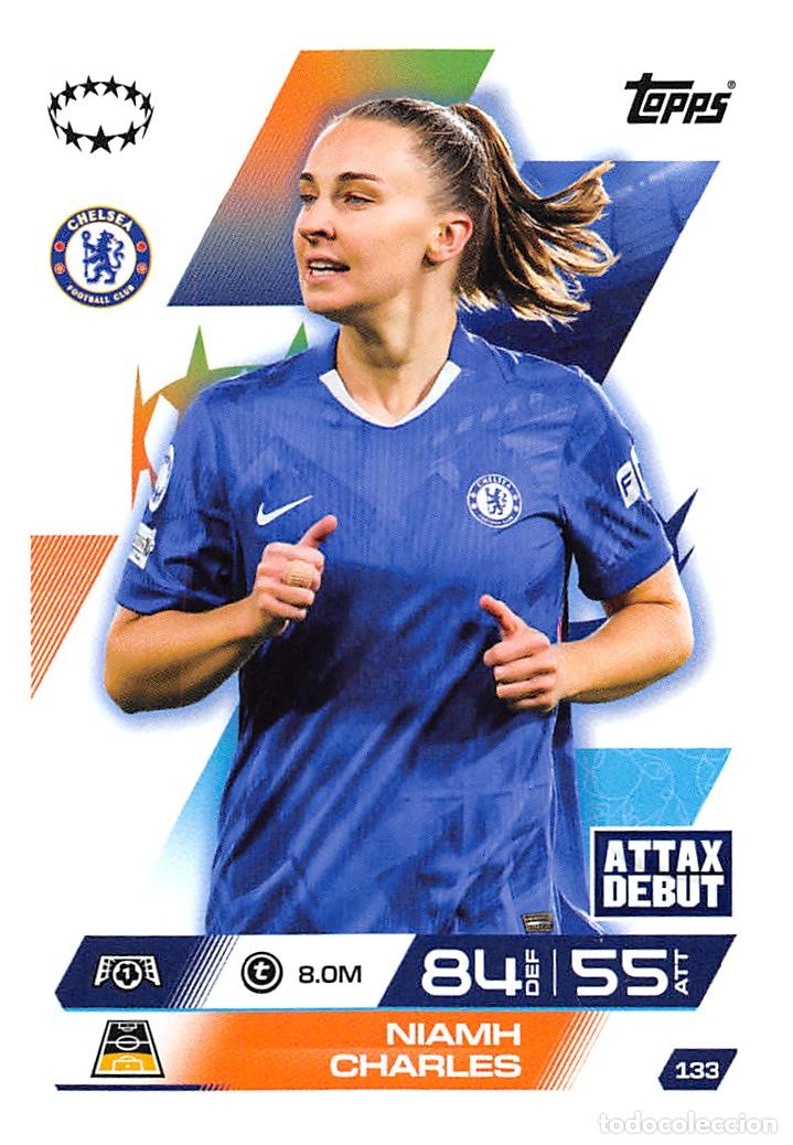 Cromos de F&uacute;tbol: TOPPS MATCH ATTAX CHAMPIONS 25/26 2025/2026 #133 NIAMH CHARLES (CHELSEA FC)