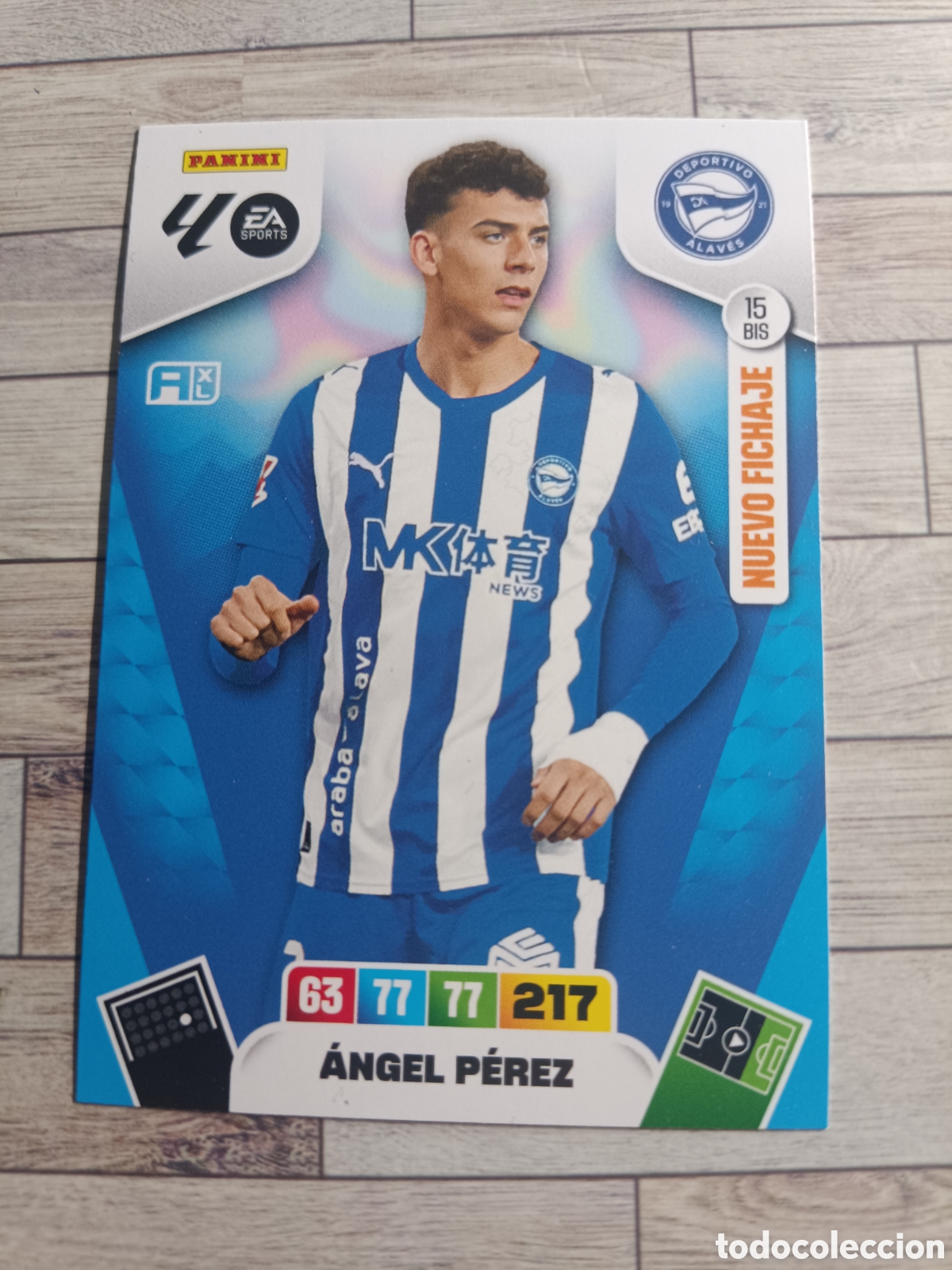Cromos de F&uacute;tbol: 15 BIS &Aacute;NGEL P&Eacute;REZ NUEVO FICHAJE ALAV&Eacute;S ADRENALYN XL LIGA 2025 2026 PANINI 25 26