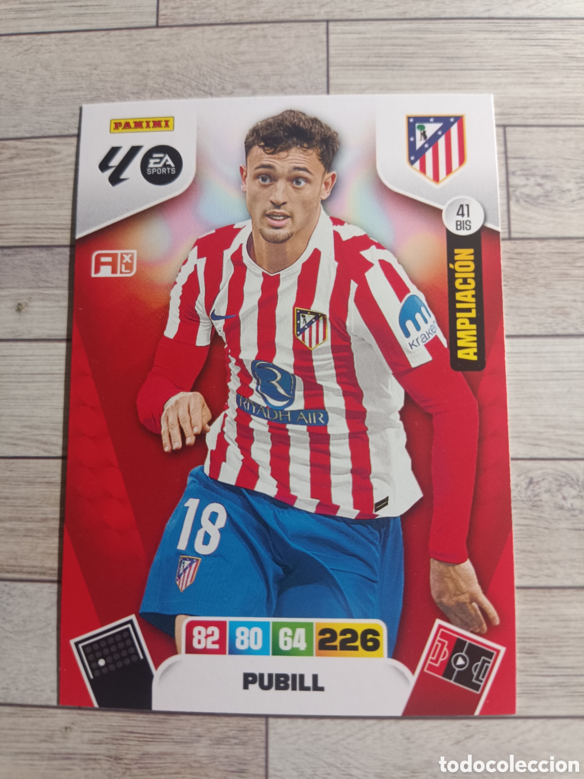 Cromos de Futebol: 41 BIS PUBILL ATLETICO MADRID AMPLIACI&Oacute;N ADRENALYN XL LIGA 2025 2026 PANINI 25 26