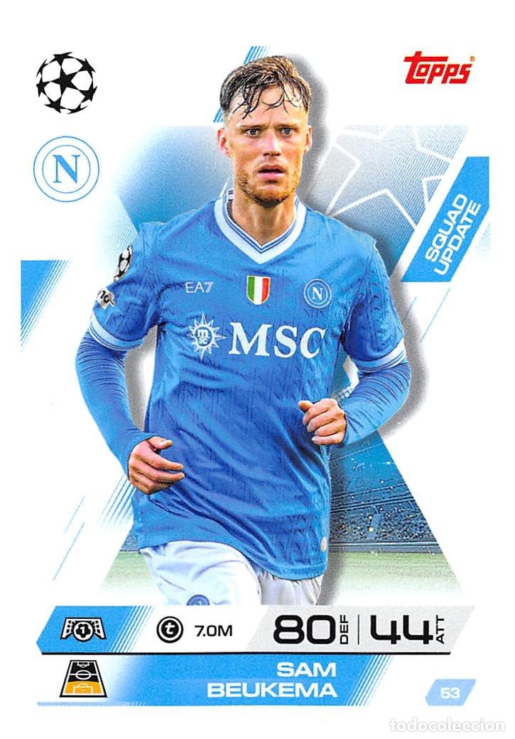 Figurine di Calcio: TOPPS MATCH ATTAX CHAMPIONS 25/26 2025/2026 #53 SAM BEUKEMA (SSC NAPOLI)