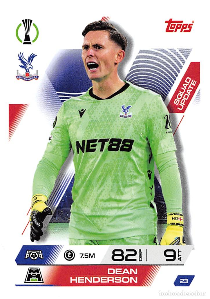 Cromos de F&uacute;tbol: TOPPS MATCH ATTAX CHAMPIONS 25/26 2025/2026 #23 DEN HENDERSON (CRYSTAL PALACE)