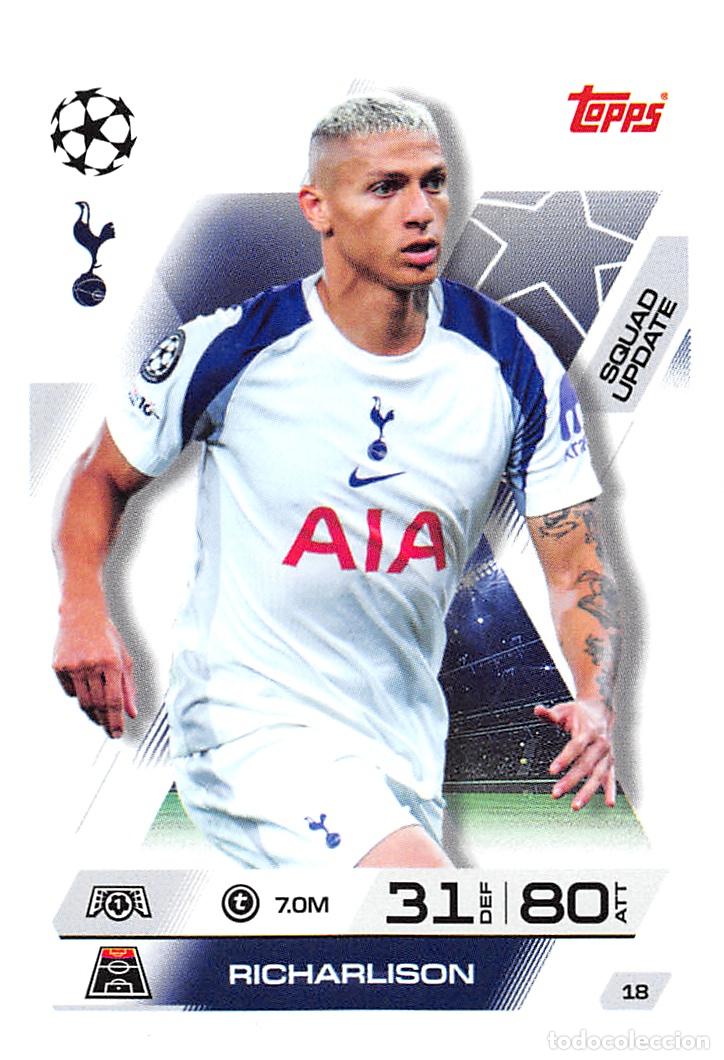 Cromos de F&uacute;tbol: TOPPS MATCH ATTAX CHAMPIONS 25/26 2025/2026 #18 RICHARLISON (TOTTENHAM HOTSPUR)