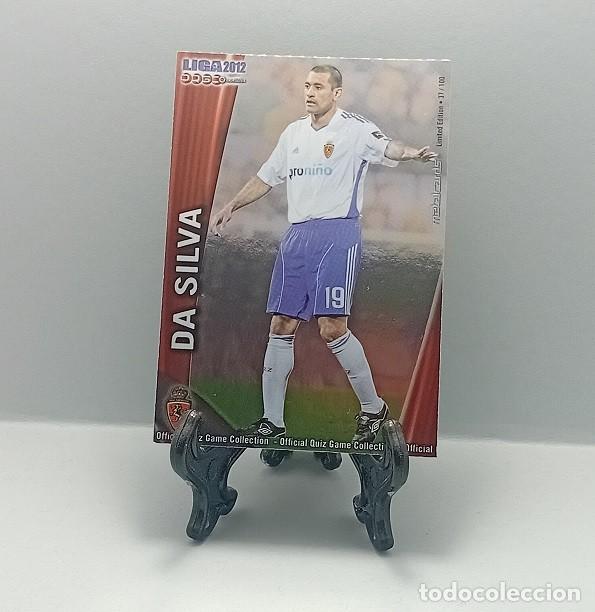 Cromos de F&uacute;tbol: 332 DA SILVA REAL ZARAGOZA OFFICIAL QUIZ GAME MUNDICROMO 2011 2012 METALCARD LIMITED EDITION 37/100