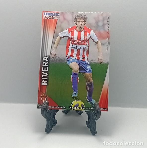 Cromos de F&uacute;tbol: 260 RIVERA SPORTING GIJ&Oacute;N OFFICIAL QUIZ GAME MUNDICROMO 2011 2012 METALCARD LIMITED EDITION 72/100