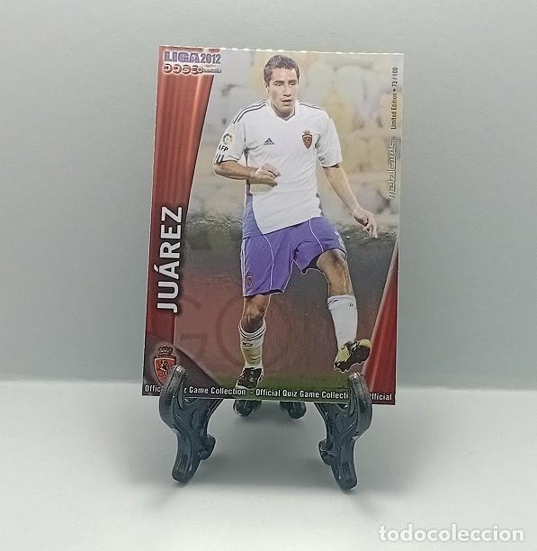 Cromos de F&uacute;tbol: 337 JU&Aacute;REZ REAL ZARAGOZA OFFICIAL QUIZ GAME MUNDICROMO 2011 2012 METALCARD LIMITED EDITION 73/100