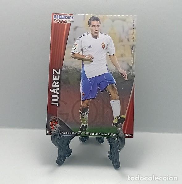 Cromos de F&uacute;tbol: 337 JU&Aacute;REZ REAL ZARAGOZA OFFICIAL QUIZ GAME MUNDICROMO 2011 2012 METALCARD LIMITED EDITION 73/100