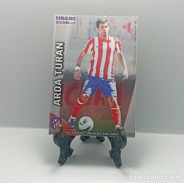 Cromos de F&uacute;tbol: 179 ARDA TURAN ATL&Eacute;TICO MADRID QUIZ GAME MUNDICROMO 2011 2012 METALCARD LIMITED EDITION 54/100