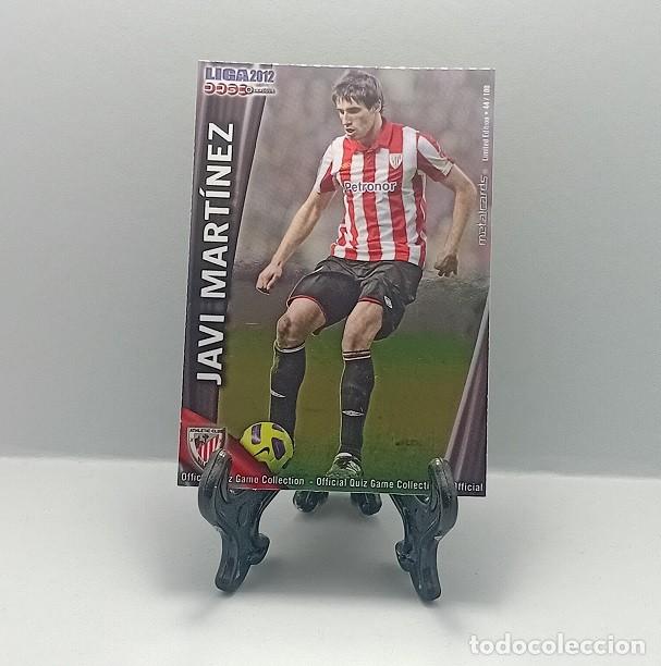 Cromos de F&uacute;tbol: 152 JAVI MART&Iacute;NEZ ATHLETIC CLUB QUIZ GAME MUNDICROMO 2011 2012 METALCARD LIMITED EDITION 44/100