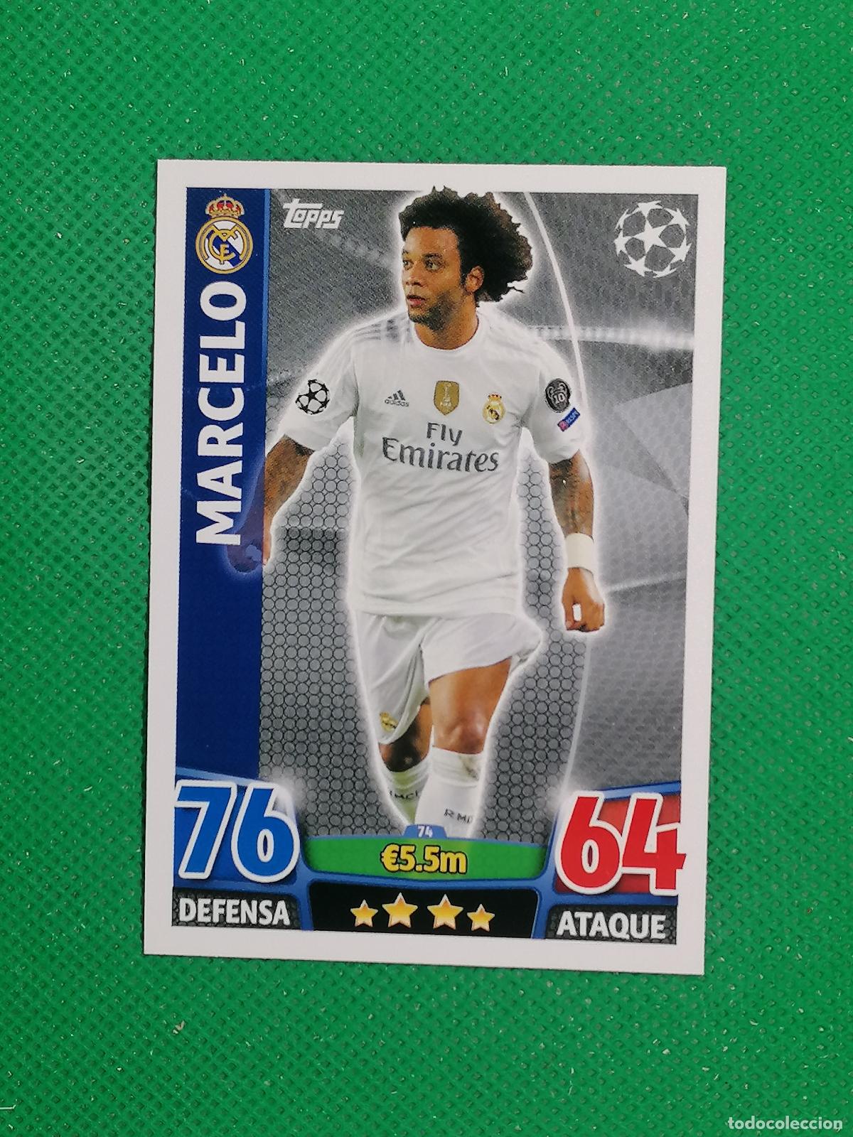 Cromos de F&uacute;tbol: 74 MARCELO REAL MADRID ⚽ TOPPS MATCH ATTAX CHAMPIONS 2015 2016 15 16 ⚽