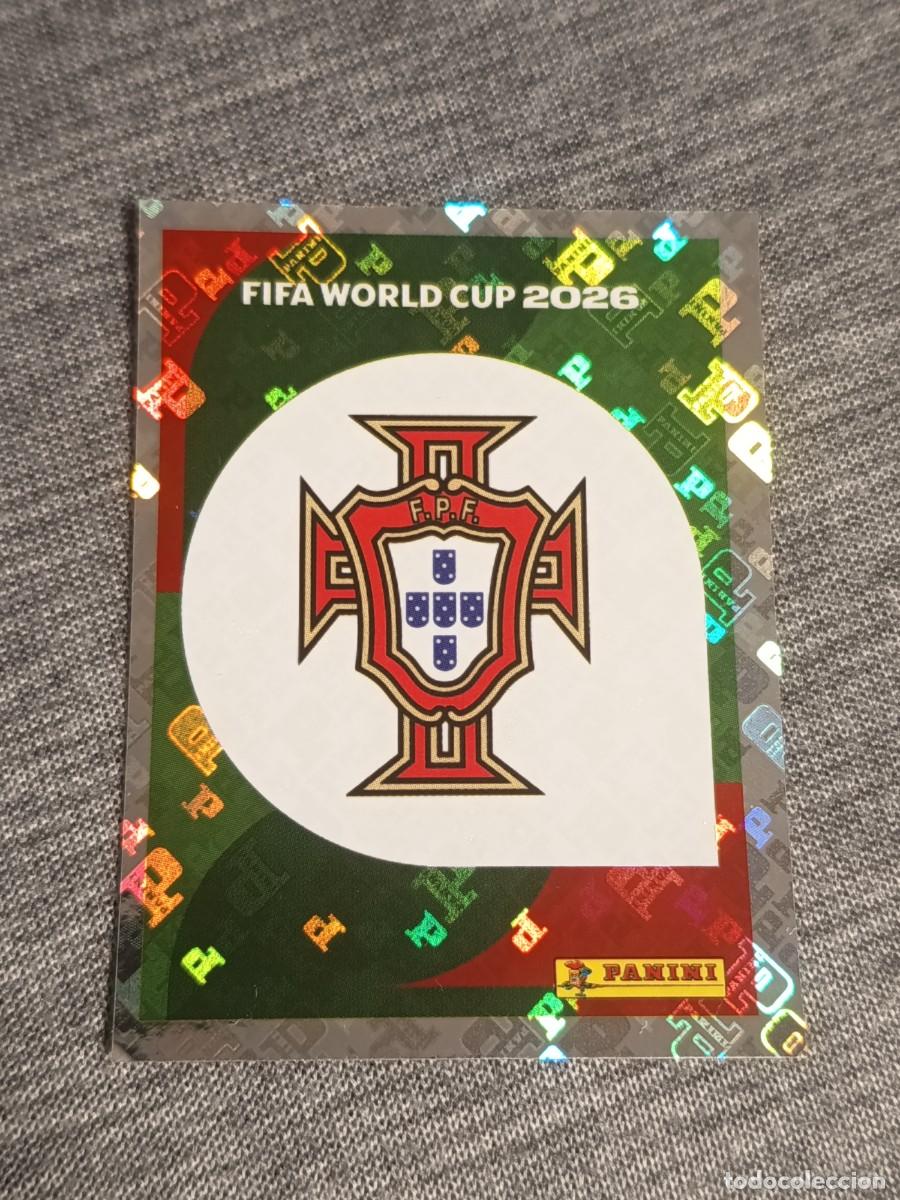 Cromos de F&uacute;tbol: ESCUDO PORTUGAL POR 1 STICKER MUNDIAL 2026 PANINI FIFA WORLD CUP NUEVO