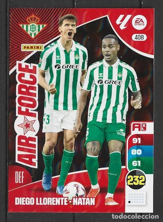 Football Stickers: Adrenalyn 24/25 - Diego LLorente/Natan - R. Betis - N&ordm; 408 - ( Air Force )