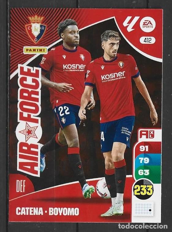 Cromos de F&uacute;tbol: Adrenalyn 24/25 - Catena/Boyomo - Osasuna - N&ordm; 412 - ( Air Force )