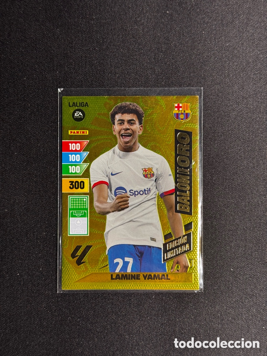 Cromos de F&uacute;tbol: Lamine Yamal BAL&Oacute;N DE ORO 2023-2024 Adrenalyn XL