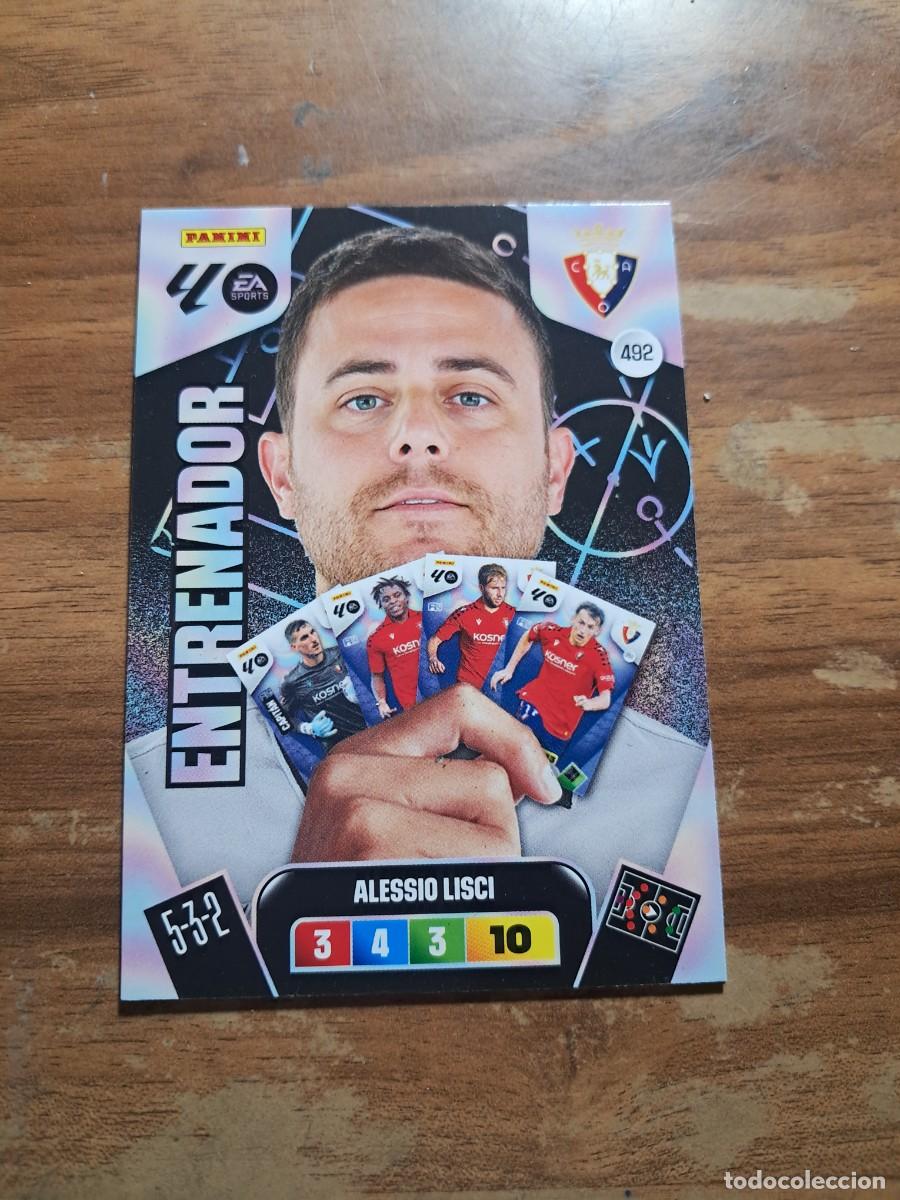Cromos de F&uacute;tbol: CARD ADENALYN XL TEMPORADA 25/26: ENTRENADOR OSASUNA ALESSIO LISCI, N&deg; 492