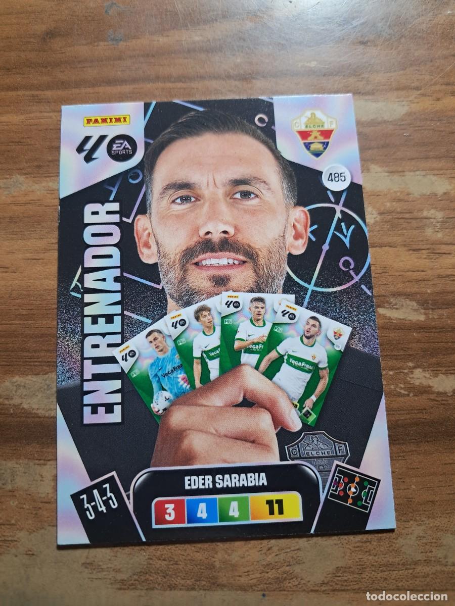 Cromos de F&uacute;tbol: CARD ADENALYN XL TEMPORADA 25/26: ENTRENADOR ELCHE EDER SARABIA, N&deg; 495