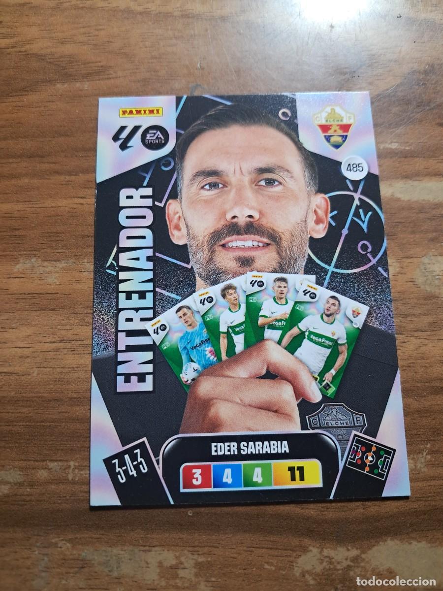 Cromos de F&uacute;tbol: CARD ADENALYN XL TEMPORADA 25/26: ENTRENADOR ELCHE EDER SARABIA, N&deg; 495