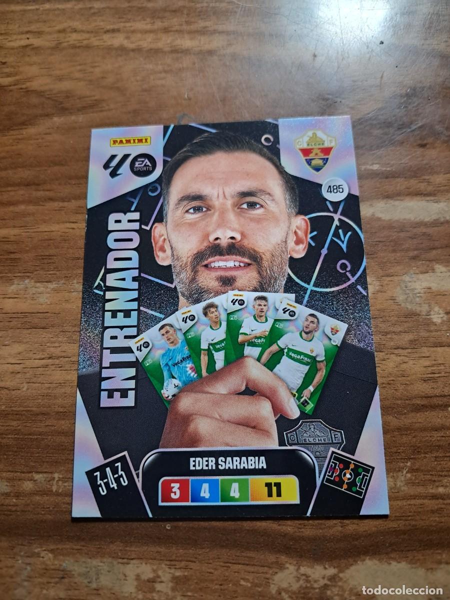 Cromos de F&uacute;tbol: CARD ADENALYN XL TEMPORADA 25/26: ENTRENADOR ELCHE EDER SARABIA, N&deg; 495