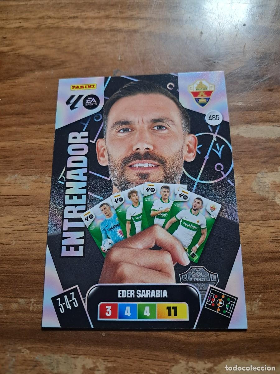 Cromos de F&uacute;tbol: CARD ADENALYN XL TEMPORADA 25/26: ENTRENADOR ELCHE EDER SARABIA, N&deg; 495