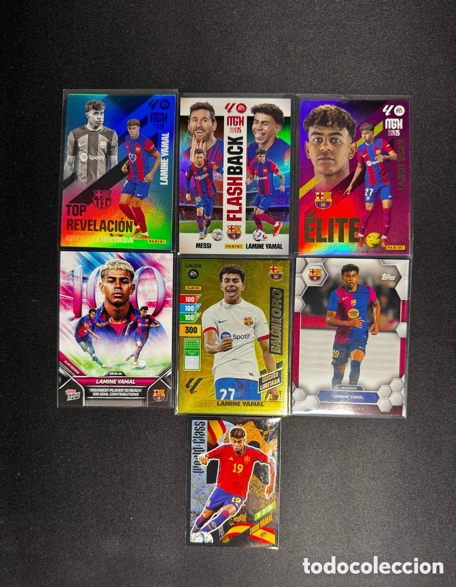 Cromos de F&uacute;tbol: MEGA PACK - Lamine Yamal Topps, Megacracks, Panini