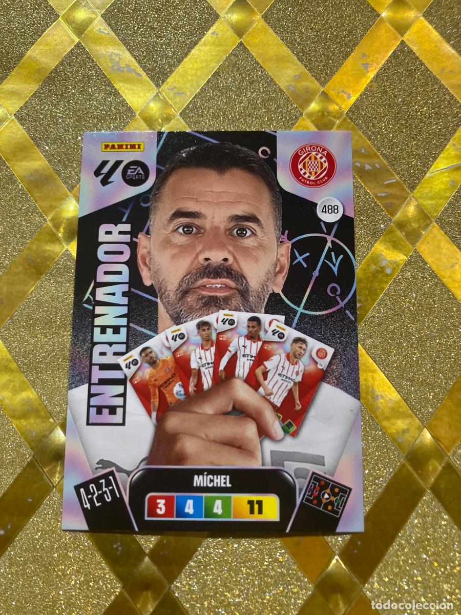 Cromos de F&uacute;tbol: CROMO DE FUTBOL NUMERO 488 MICHEL GIRONA PLUS ENTRENADOR ADRENALYN XL 2025 2026 PANINI !