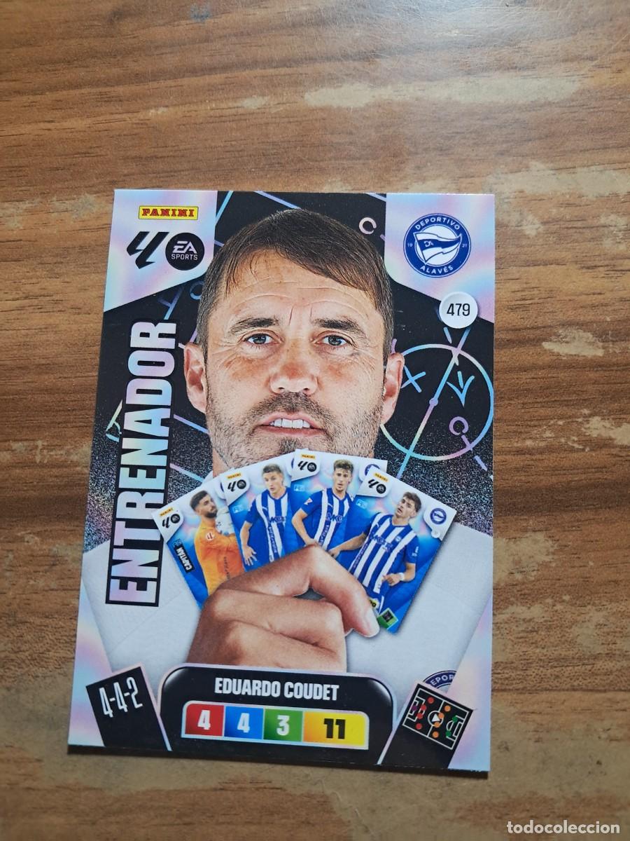 Cromos de F&uacute;tbol: CARD ADENALYN XL TEMPORADA 25/26: ENTRENADOR ALAV&Eacute;S EDUARDO COUDET, N&deg; 479