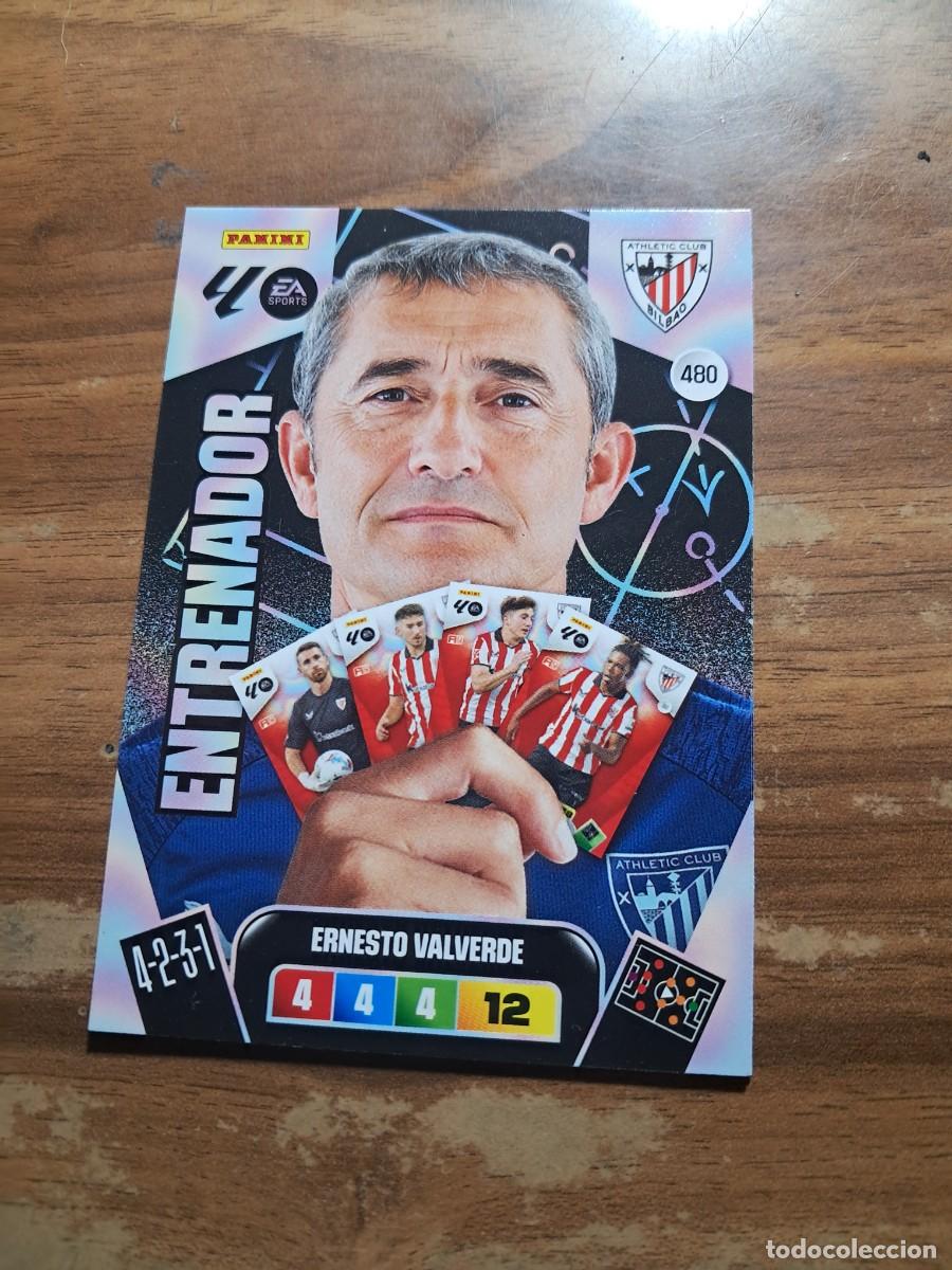 Cromos de F&uacute;tbol: CARD ADENALYN XL TEMPORADA 25/26: ENTRENADOR ATH. BILBAO ERNESTO VALVERDE, N&deg; 480