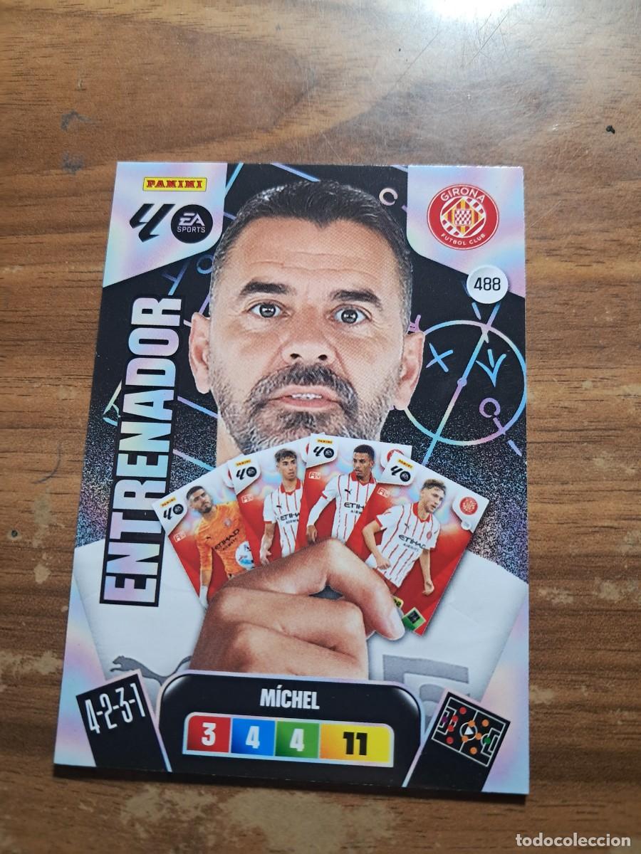 Cromos de F&uacute;tbol: CARD ADENALYN XL TEMPORADA 25/26: ENTRENADOR GIRONA MICHEL, N&deg; 488