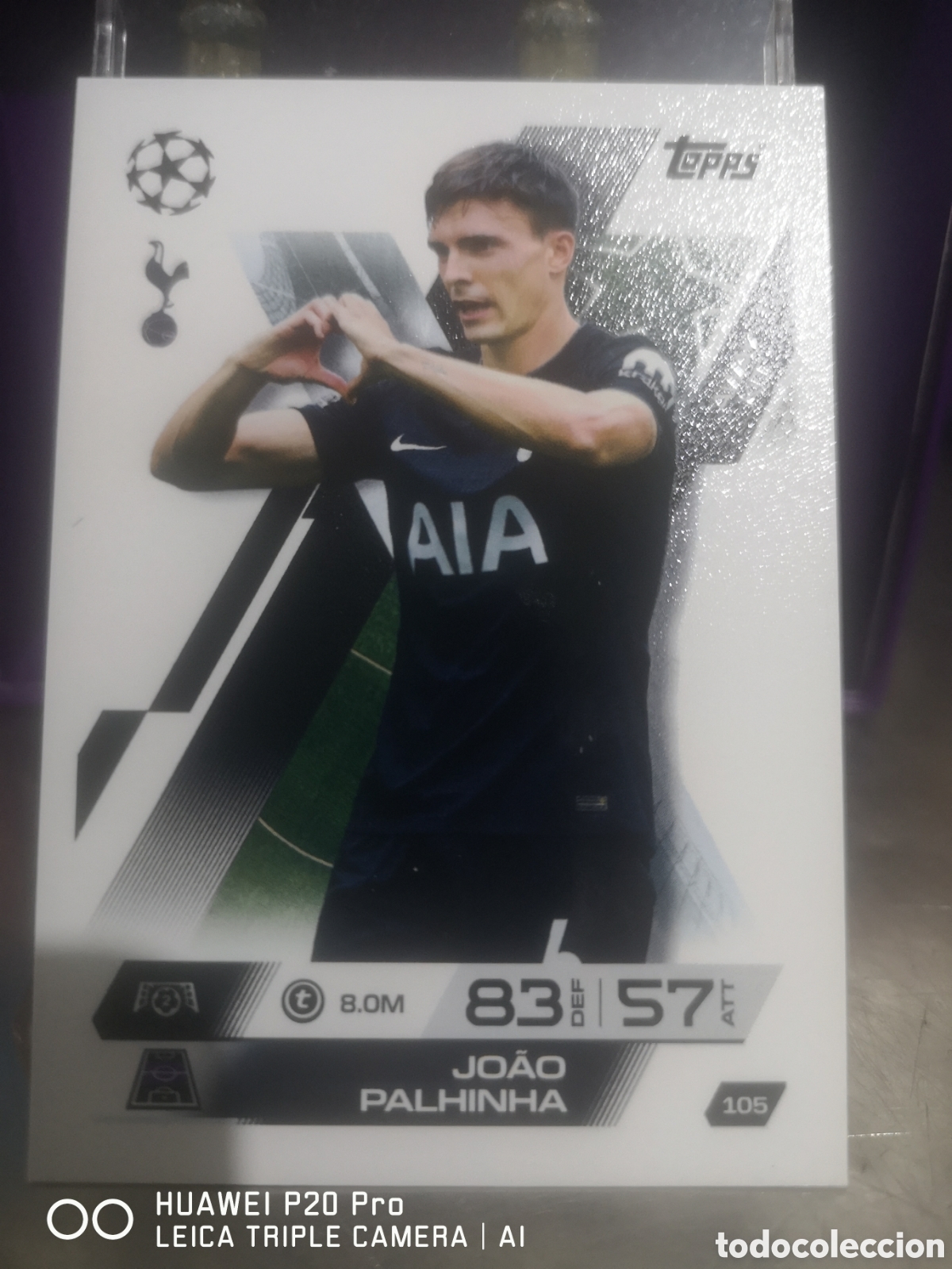Cromos de F&uacute;tbol: MATCH ATTAX EXTRA 2025 2026 AWAY KIT JOAO PALHINHA 105 TOTTENHAM