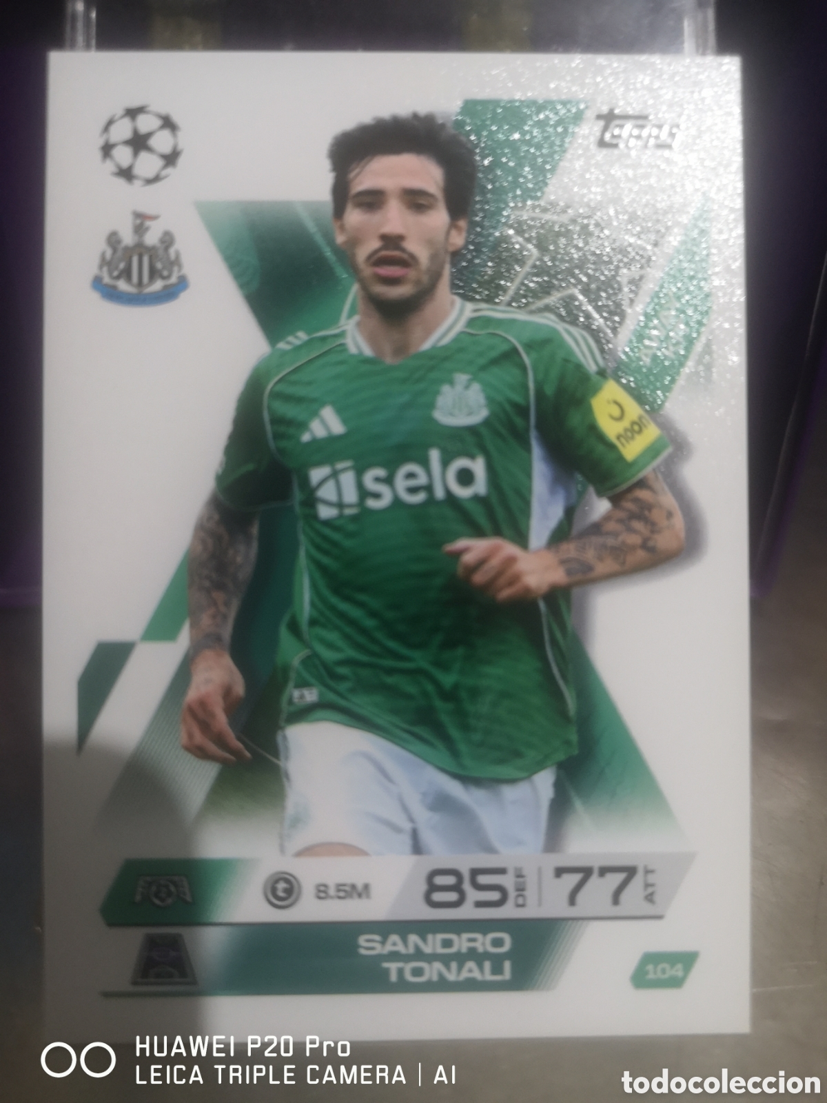 Cromos de F&uacute;tbol: MATCH ATTAX EXTRA 2025 2026 AWAY KIT SANDRO TONALI 104 NEWCASTLE UNITED