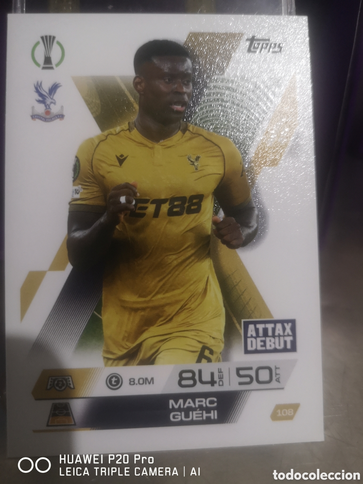 Cromos de F&uacute;tbol: MATCH ATTAX EXTRA 2025 2026 AWAY KIT MARC GUEHI 108 CRYSTAL PALACE