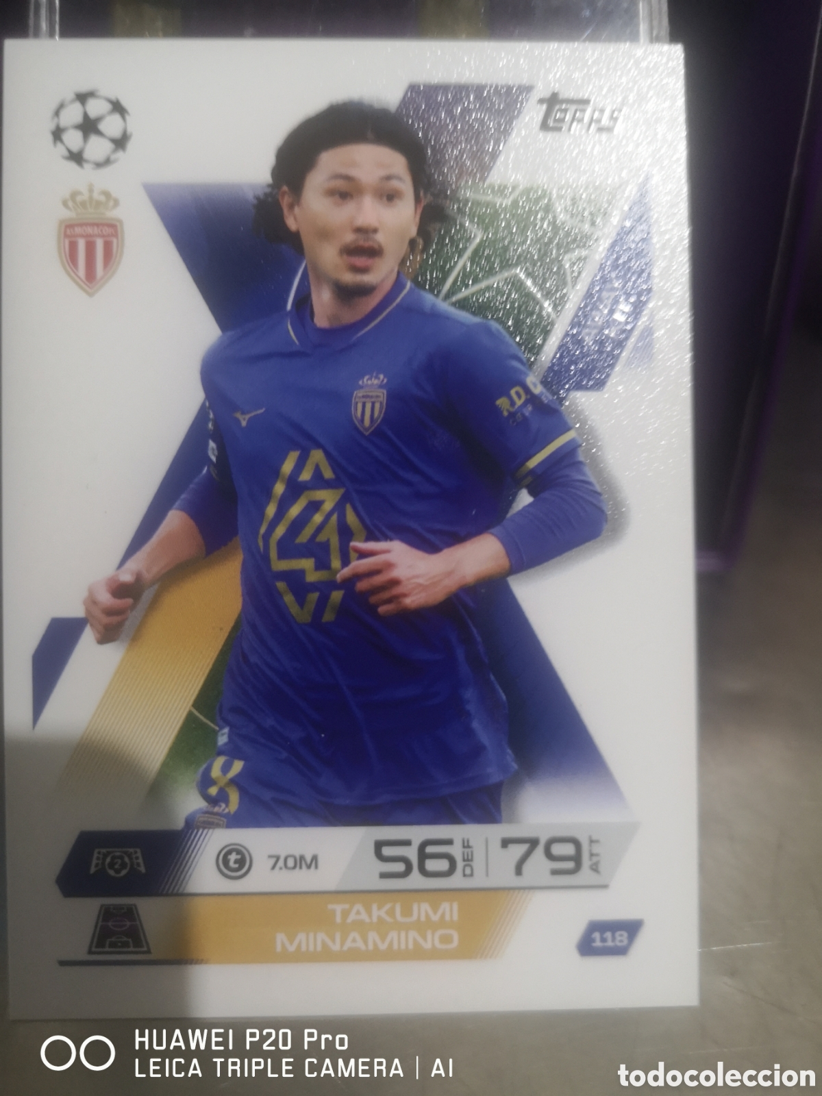 Cromos de F&uacute;tbol: MATCH ATTAX EXTRA 2025 2026 AWAY KIT TAKUMI MINAMINO 118 MONACO