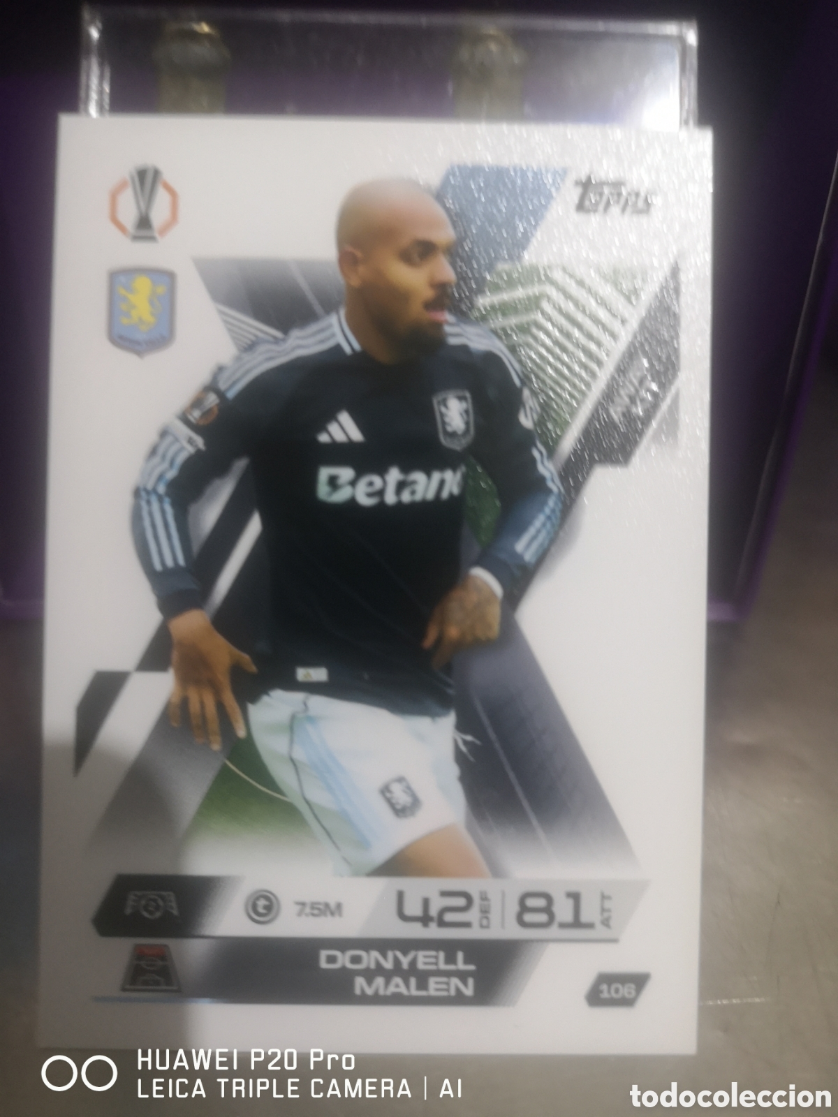 Cromos de F&uacute;tbol: MATCH ATTAX EXTRA 2025 2026 AWAY KIT DONYELL MALEN 106 ASTON VILLA