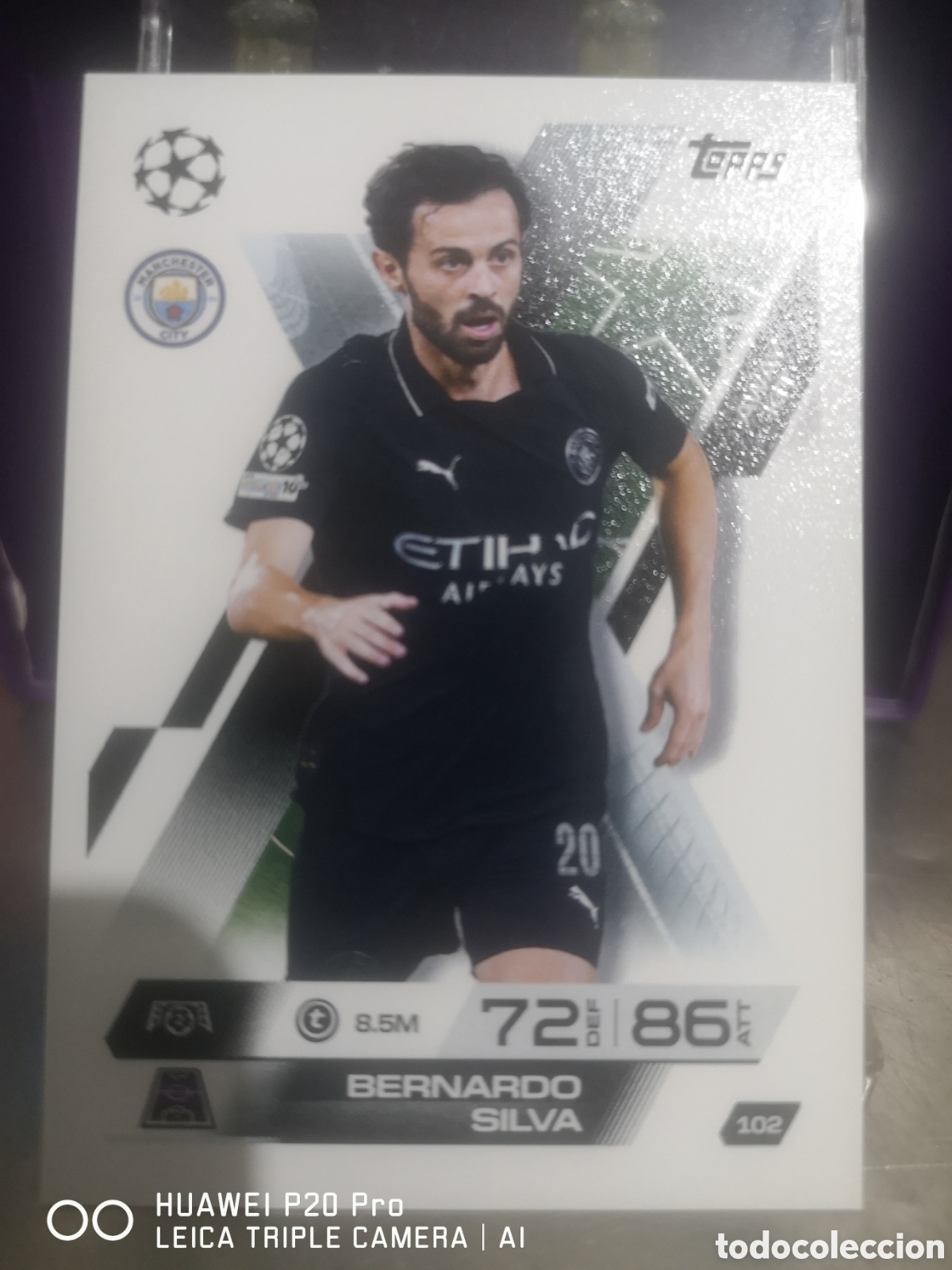 Cromos de F&uacute;tbol: MATCH ATTAX EXTRA 2025 2026 AWAY KIT BERNARDO SILVA 102 MANCHESTER CITY