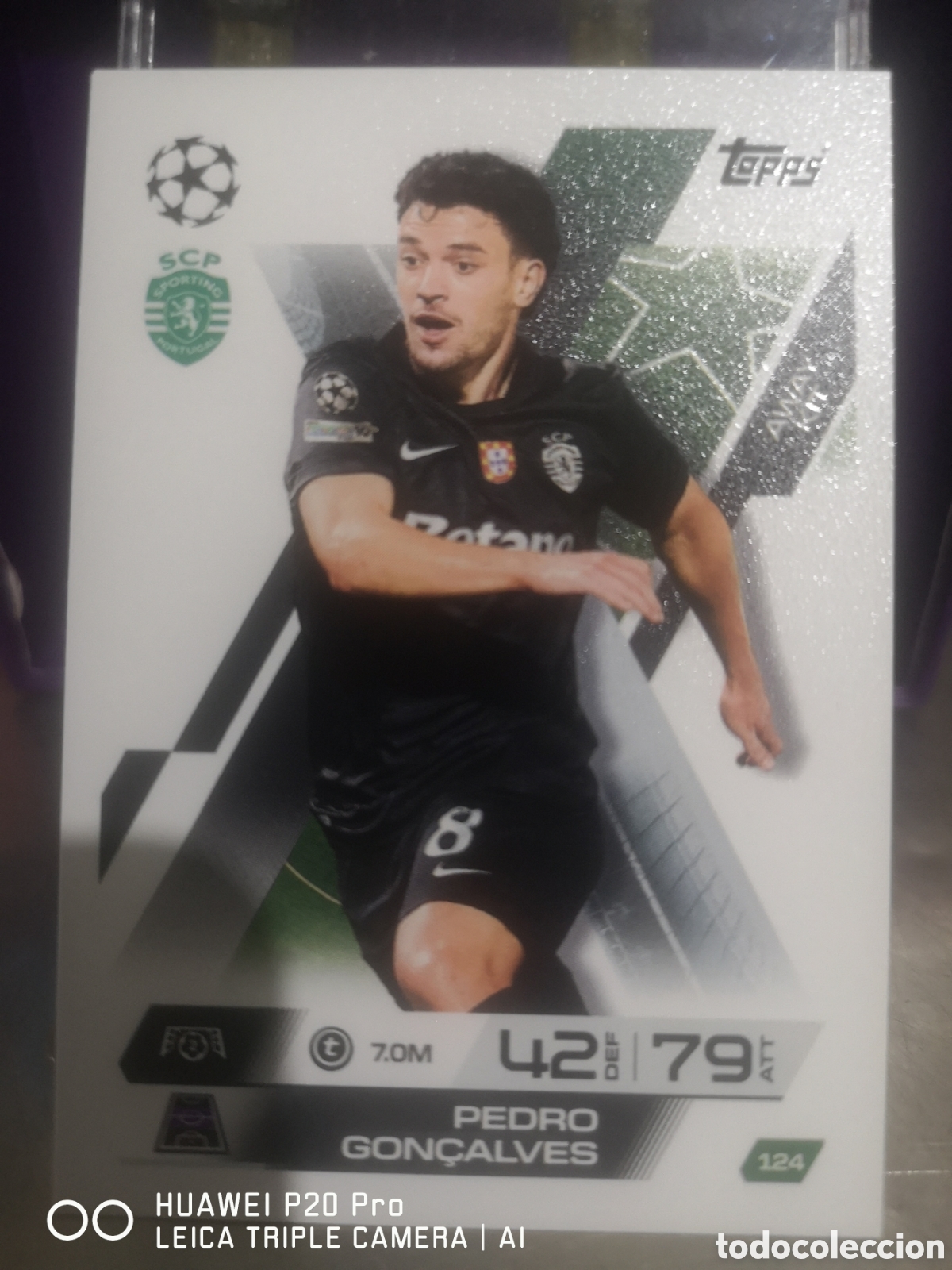 Cromos de F&uacute;tbol: MATCH ATTAX EXTRA 2025 2026 AWAY KIT PEDRO CONCALVES 124 SPORTING PORTUGAL