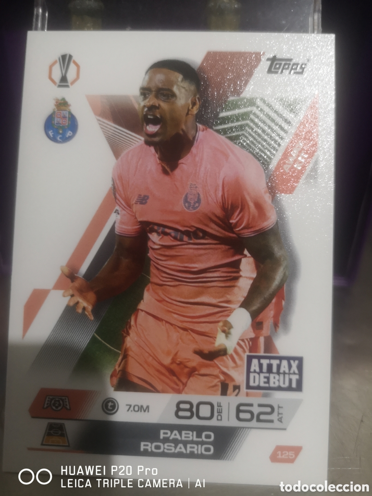 Cromos de F&uacute;tbol: MATCH ATTAX EXTRA 2025 2026 AWAY KIT PABLO ROSARIO 125 PORTO
