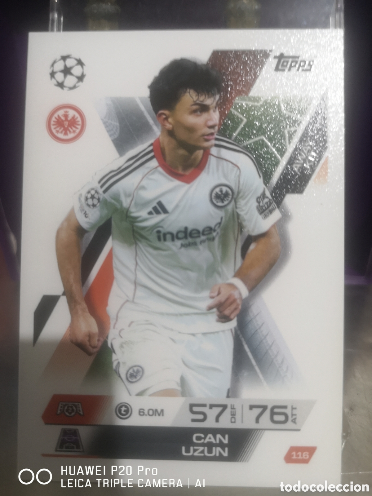 Cromos de F&uacute;tbol: MATCH ATTAX EXTRA 2025 2026 AWAY KIT CAN UZUN 116 EINTRACHT FRANKFURT