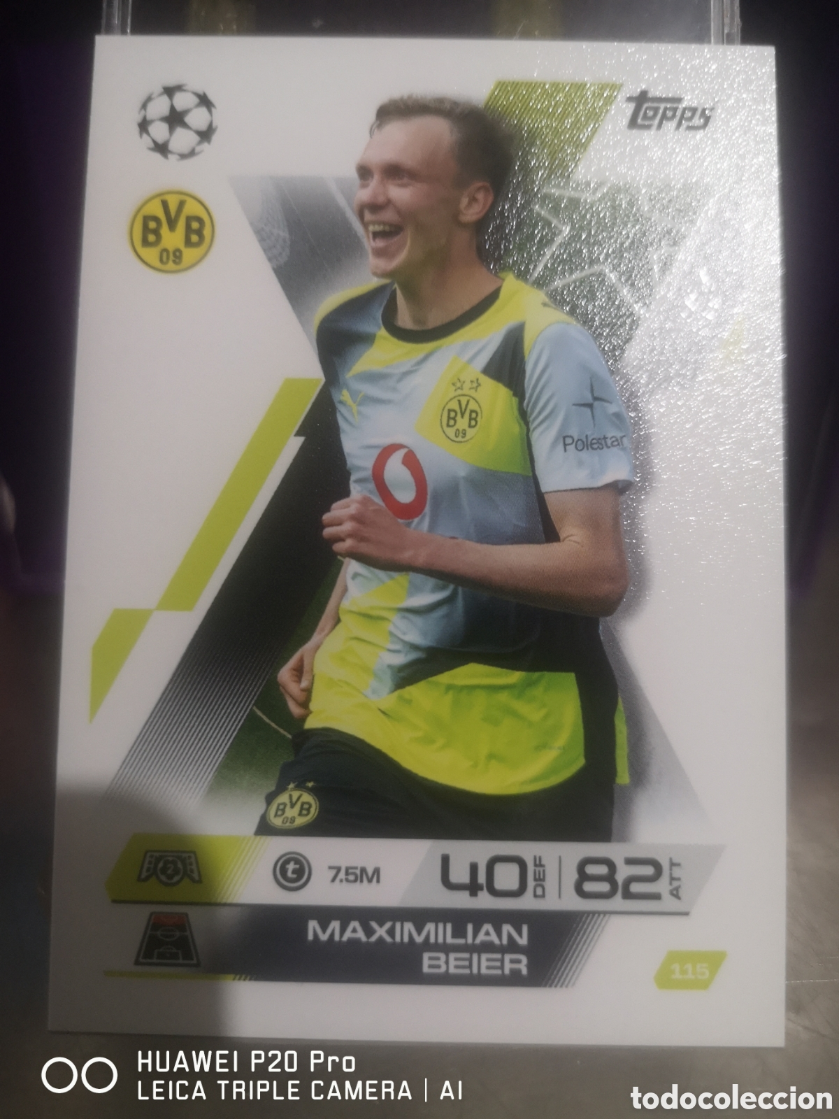 Cromos de F&uacute;tbol: MATCH ATTAX EXTRA 2025 2026 AWAY KIT MAXIMILIAN BEIER 115 BORUSSIA DORTMUND