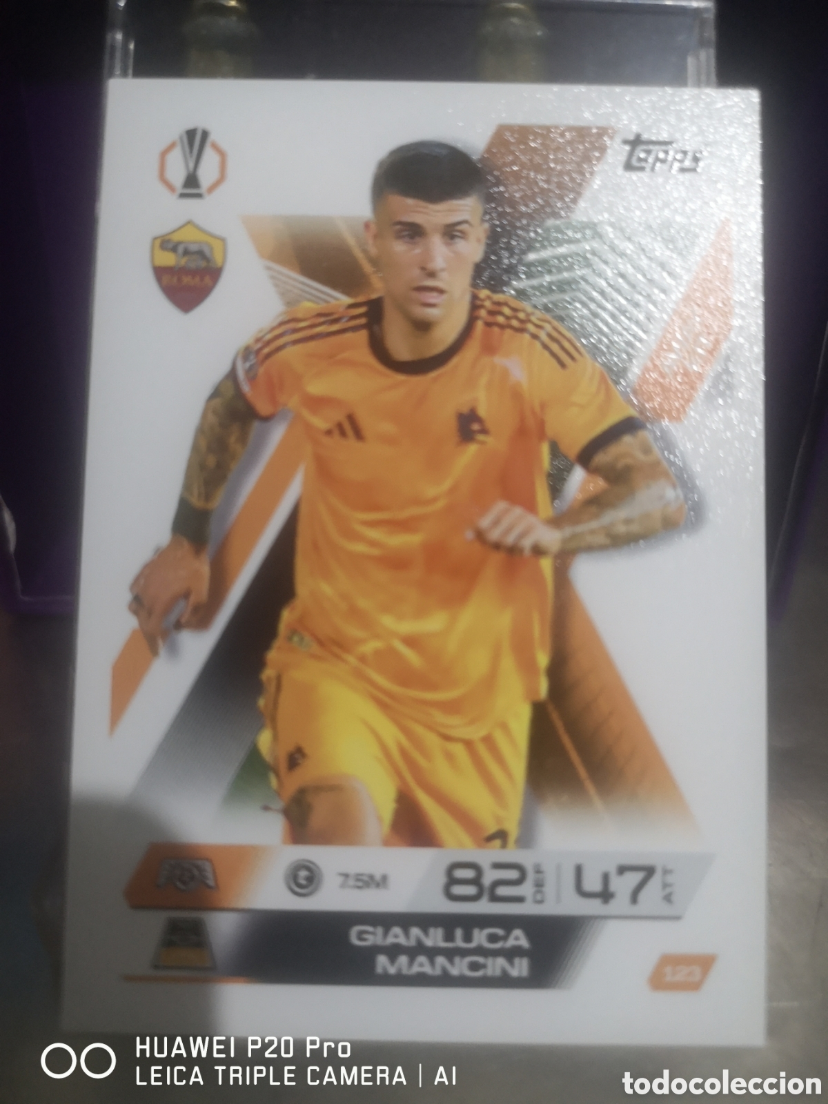 Cromos de F&uacute;tbol: MATCH ATTAX EXTRA 2025 2026 AWAY KIT GIANLUCA MANCINI 123 ROMA