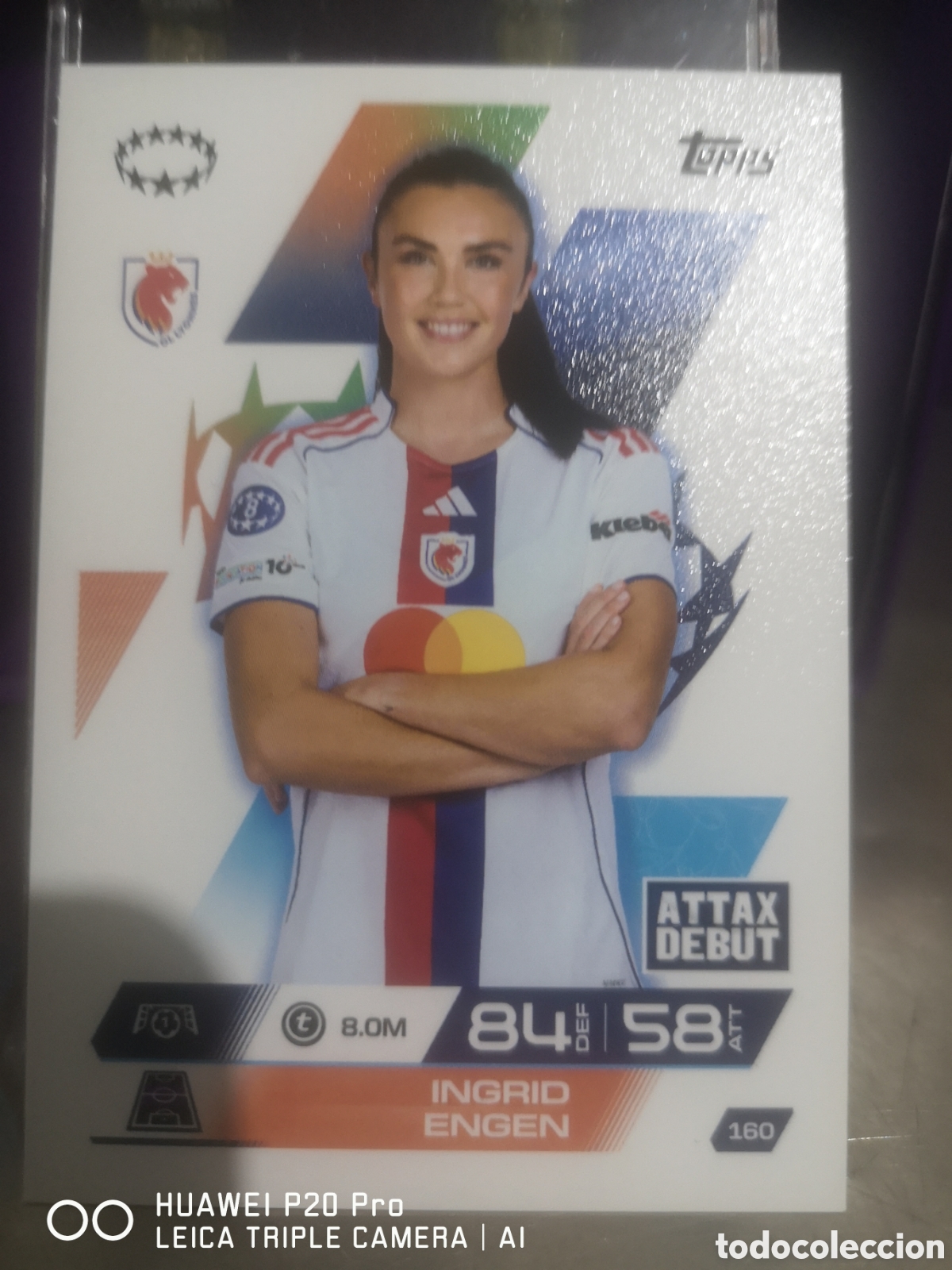 Cromos de F&uacute;tbol: MATCH ATTAX EXTRA 2025 2026 INGRID ENGEN OL LYONNES UEFA WOMEN'S 160