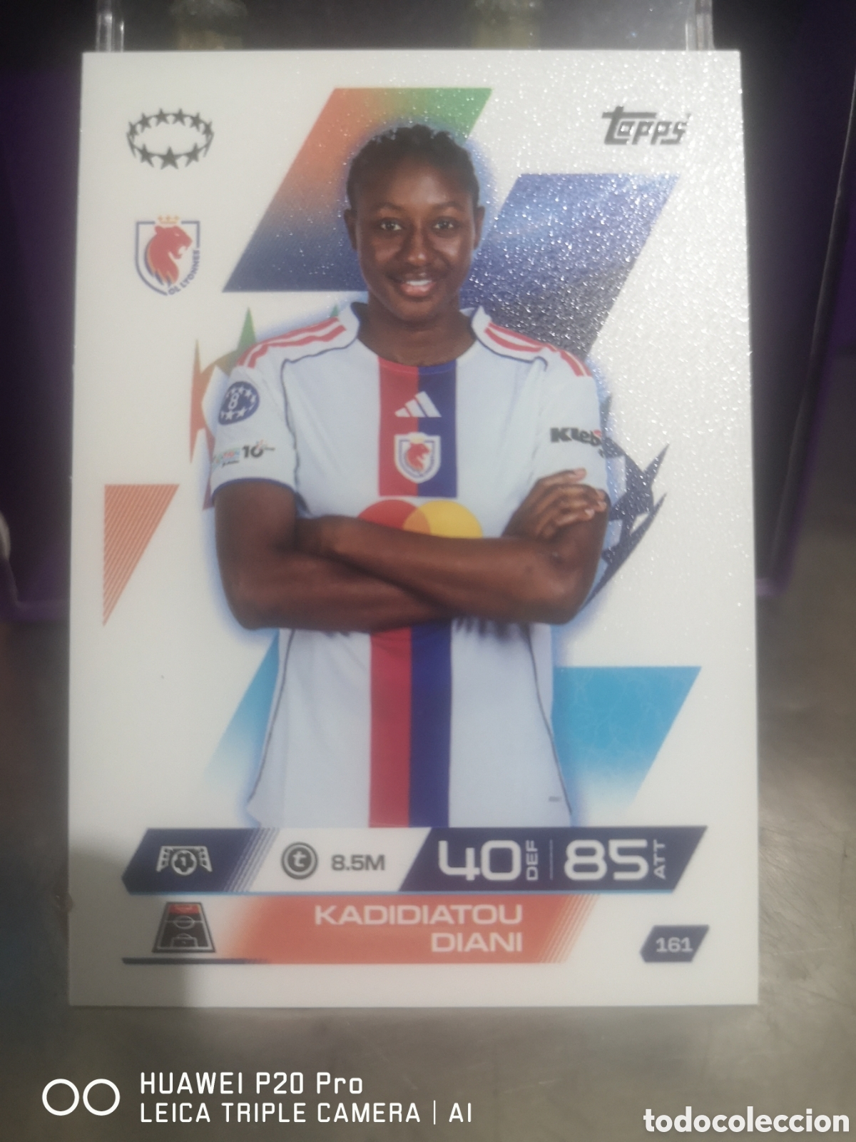 Cromos de F&uacute;tbol: MATCH ATTAX EXTRA 2025 2026 KADIDIATOU DIANI OL LYONNES UEFA WOMEN'S 161