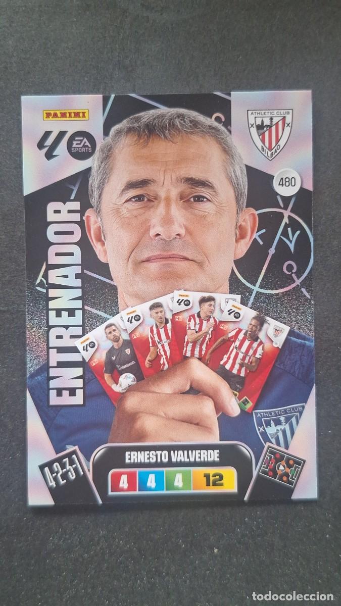 Cromos de F&uacute;tbol: L3 ERNESTO VALVERDE ENTRENADOR ATHLETIC CLUB DE BILBAO 480 ADRENALYN XL LIGA 2025/2026 25 26 PANINI