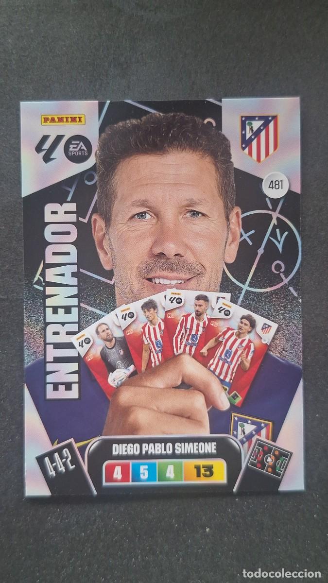 Cromos de F&uacute;tbol: L3 SIMEONE ENTRENADOR ATLETICO DE MADRID 481 ADRENALYN XL LIGA 2025/2026 25 26 PANINI