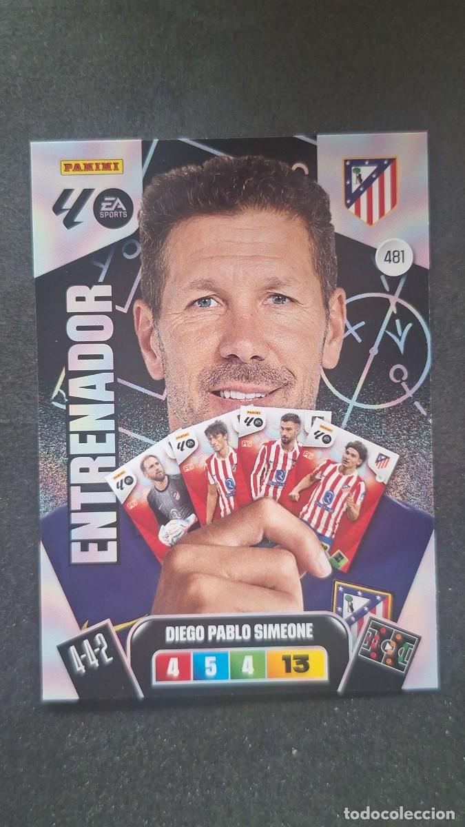 Cromos de F&uacute;tbol: L3 SIMEONE ENTRENADOR ATLETICO DE MADRID 481 ADRENALYN XL LIGA 2025/2026 25 26 PANINI