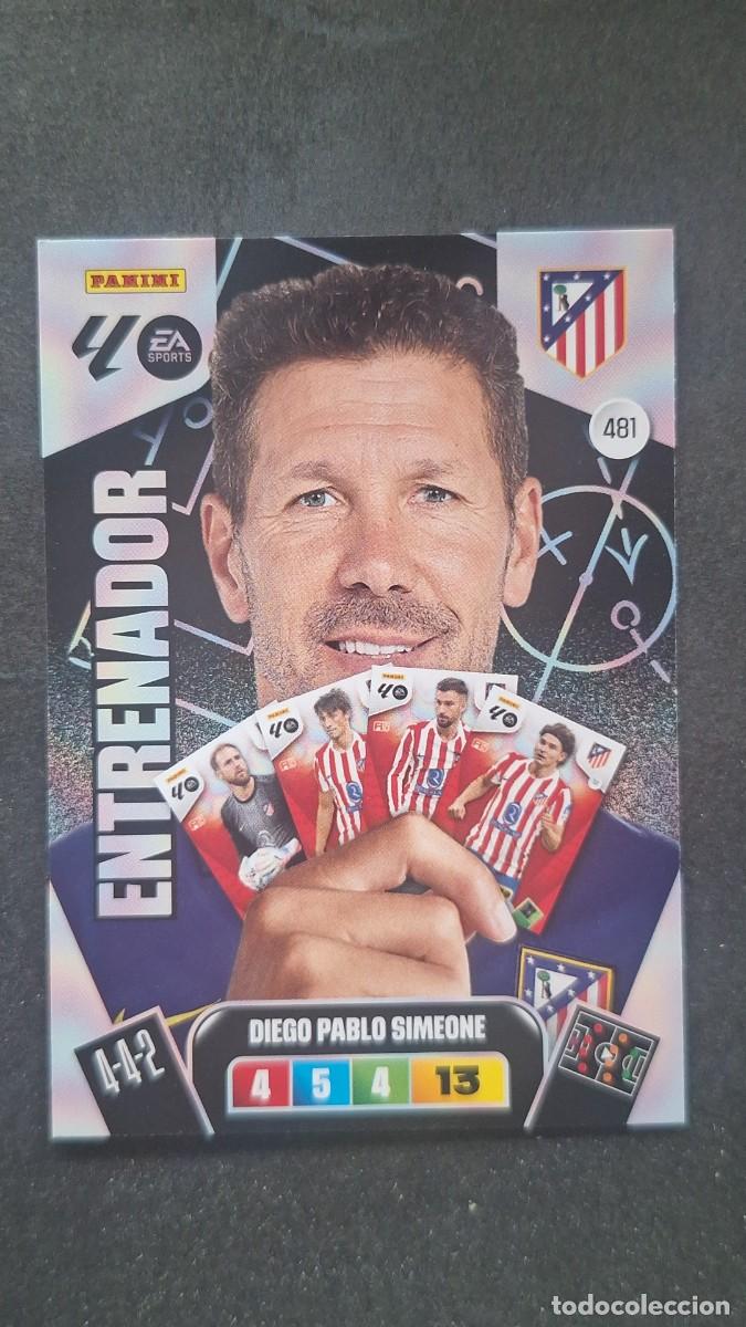 Cromos de F&uacute;tbol: L3 SIMEONE ENTRENADOR ATLETICO DE MADRID 481 ADRENALYN XL LIGA 2025/2026 25 26 PANINI