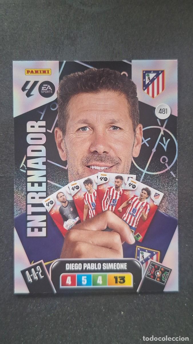 Cromos de F&uacute;tbol: L3 SIMEONE ENTRENADOR ATLETICO DE MADRID 481 ADRENALYN XL LIGA 2025/2026 25 26 PANINI
