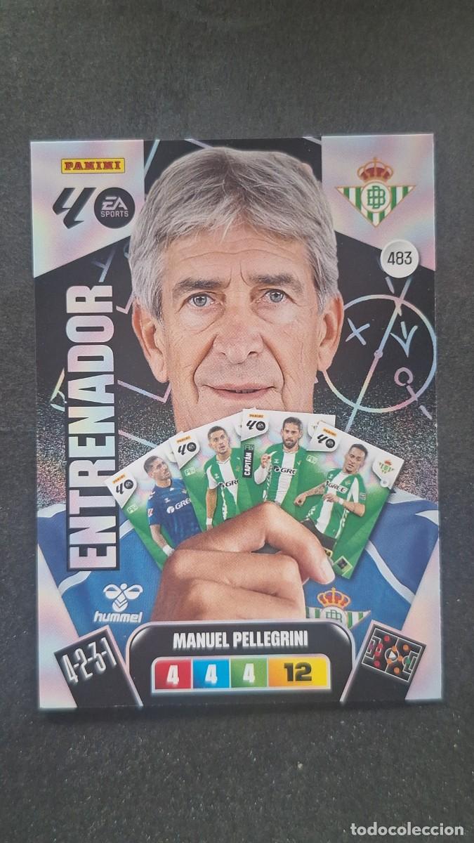 Cromos de F&uacute;tbol: L3 MANUEL PELLEGRINI ENTRENADOR REAL BETIS BALOMPIE 483 ADRENALYN XL LIGA 2025/2026 25 26 PANINI